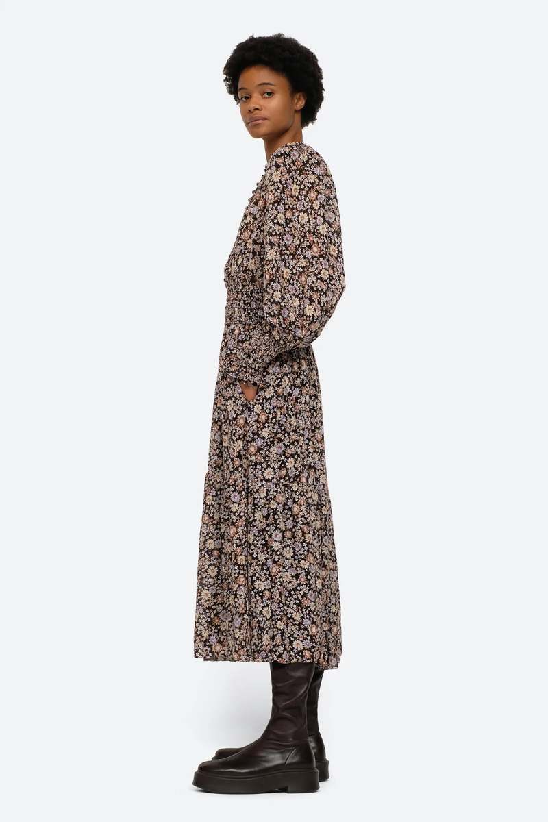 Sea NY Carson Floral Smocked Dress - Multi | Garmentory