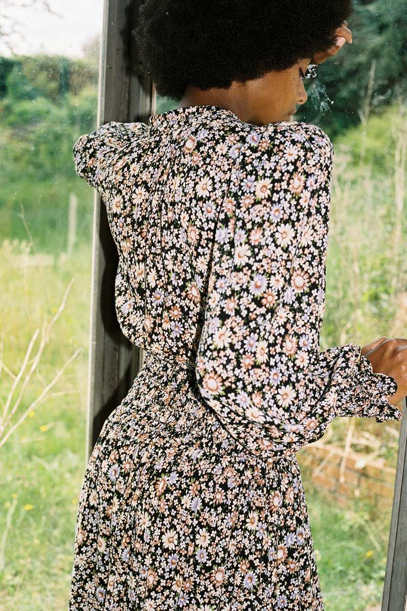 【Sea New York】2023ss CARSON FLORAL DRESS Sea NY Carson Floral Smocked Dress - Multi | Garmentory