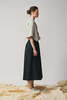 Devlyn Van Loon Cotton Gathered Skirt - Black  - Thumbnail 3