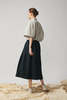 Devlyn Van Loon Cotton Gathered Skirt - Black  - Thumbnail 4