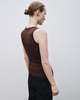 Mijeong Park Ribbed Knit Tank - Brown - Thumbnail 2