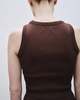 Mijeong Park Ribbed Knit Tank - Brown - Thumbnail 3