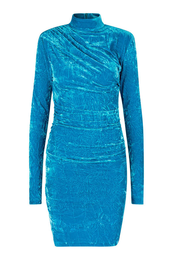balenciaga blue velvet dress Embroidered Lawn Navy Blue Stitched Suit main image 1