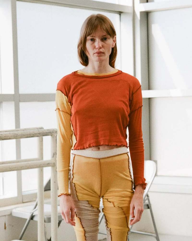 トップス Baserange SUN LAYER LONG SLEEVE Baserange Sun Layer Long Sleeve T-Shirt - Sun Yellow/Hero