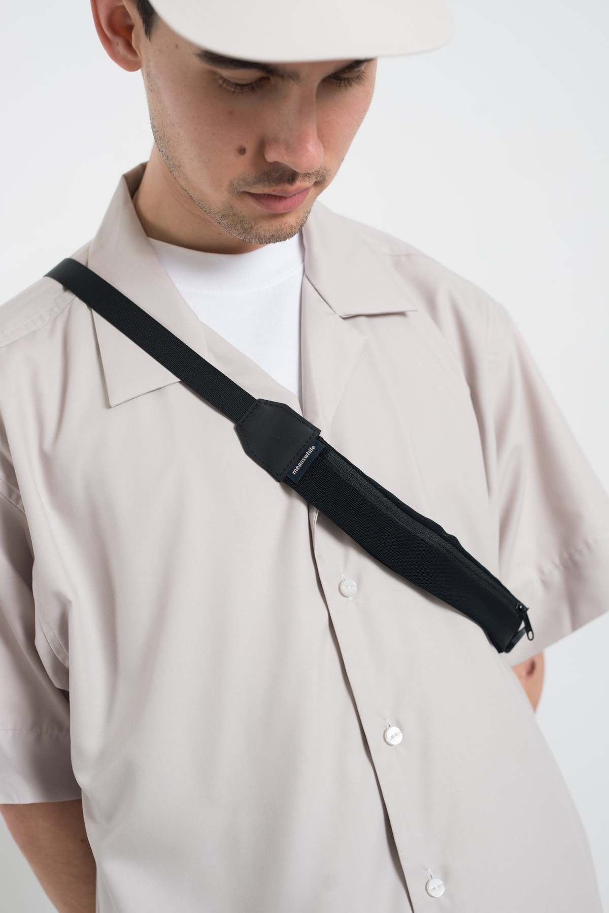 Meanswhile High Power Mesh Minimal Body Bag - Black | Garmentory