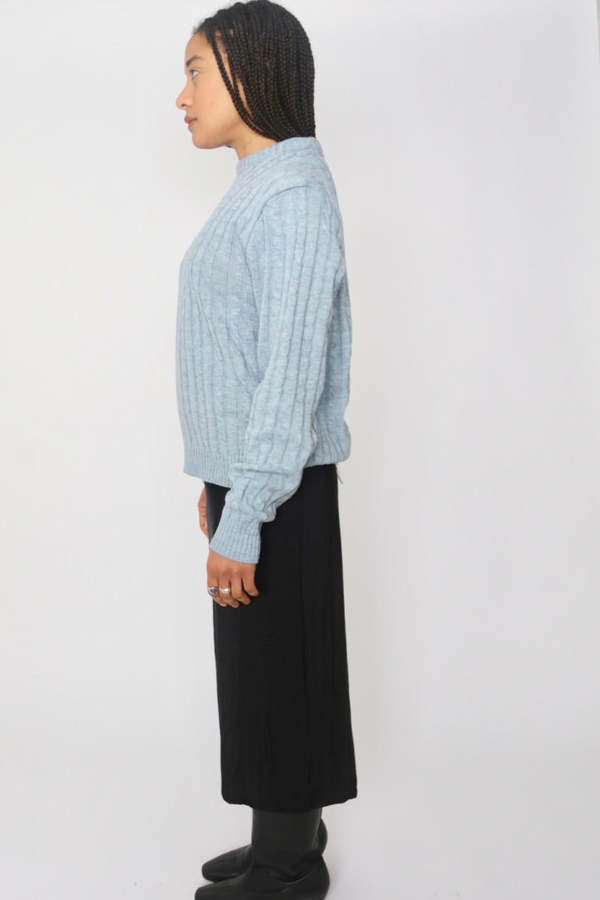 Vintage Cableknit Sweater - Blue