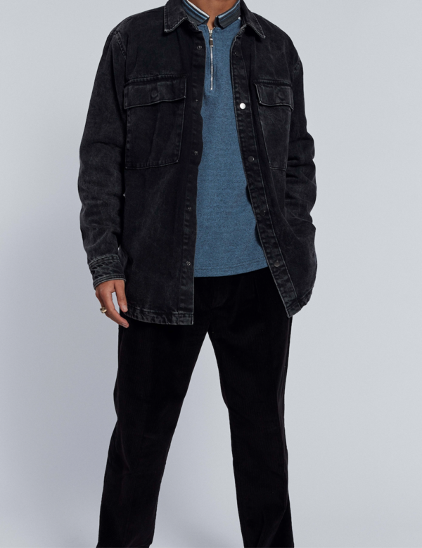 Light Jacket Washed Black Garmentory
