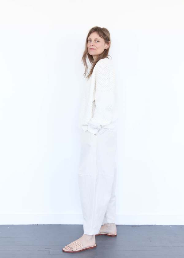 パンツ Lauren Manoogian Cotton And Linen Jumper Pants Lauren Manoogian Vessel Pants - Natural | Garmentory