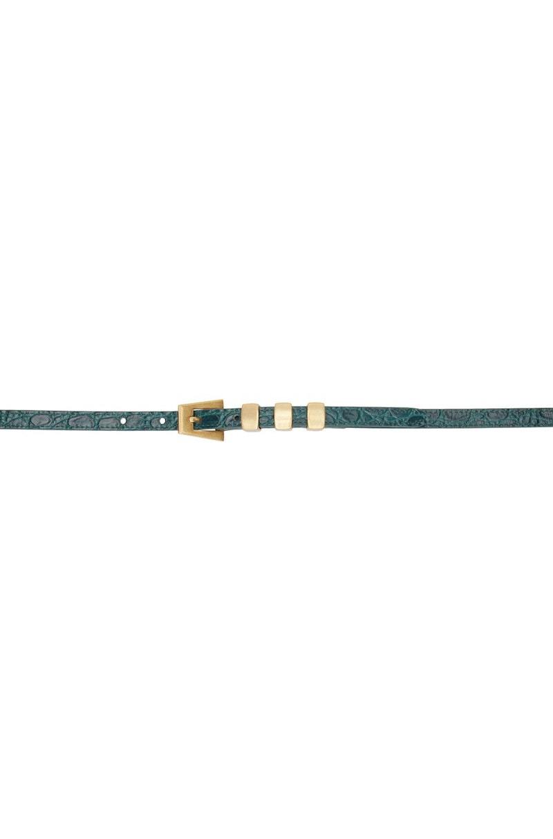 ベルト by FAR Belt - By Far - Leather - Blue (22PFKTNAZWS AZ AZUR) by FAR Belt - By Far - Leather - Blue (22PFKTNAZWS AZ AZUR