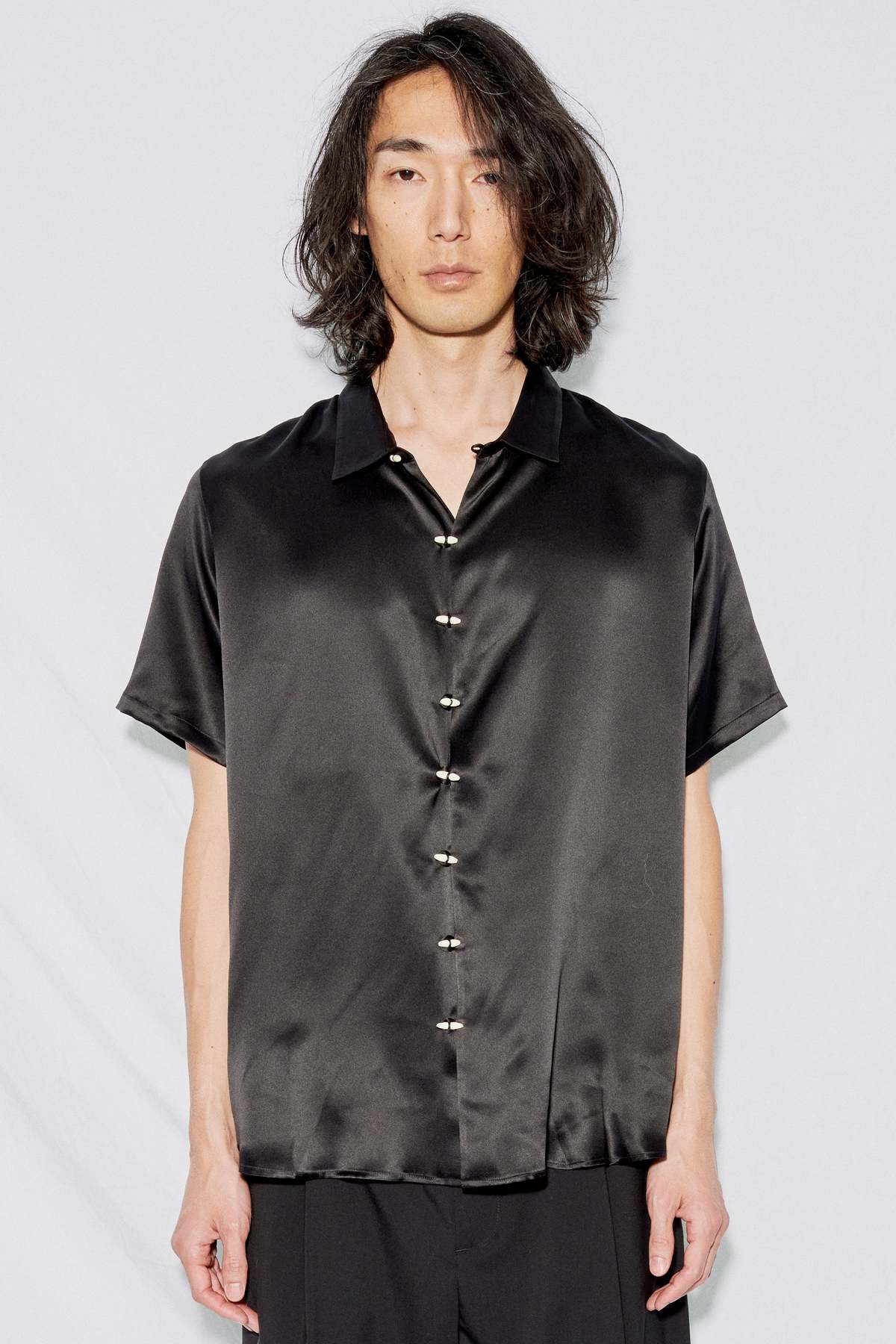 The Pack Silk Chela Shirt - Black | Garmentory