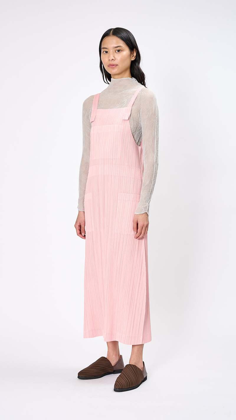 Pleats Please by Issey Miyake Monthly Colors Dress - Light Pink