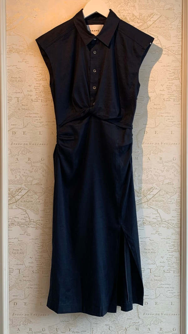 frame the sleeveless shirt dress FRAME The Sleeveless Shirt Dress | Method | Denim