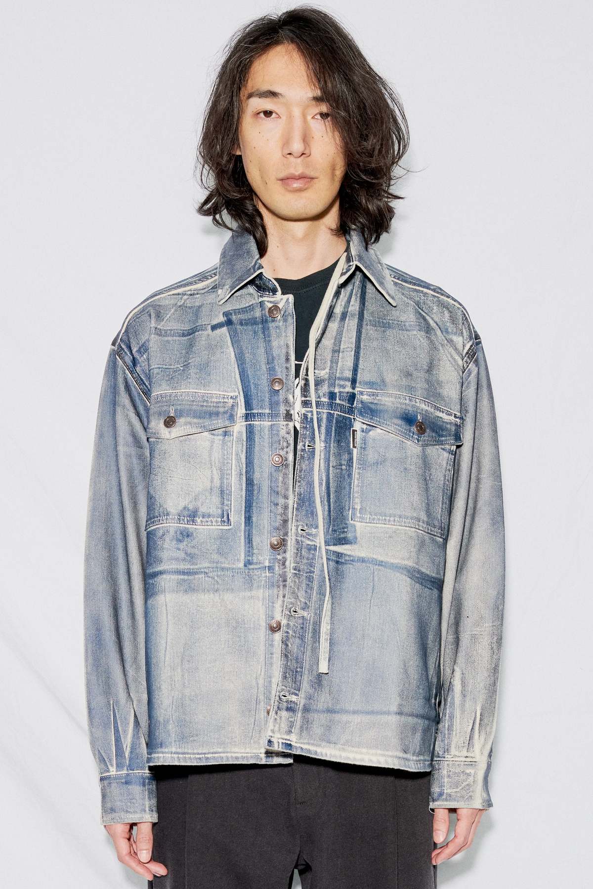OTTOLINGER ISKO twisted denim shirtジャケット OTTOLINGER ISKO twisted denim shirtジャケット - メルカリ