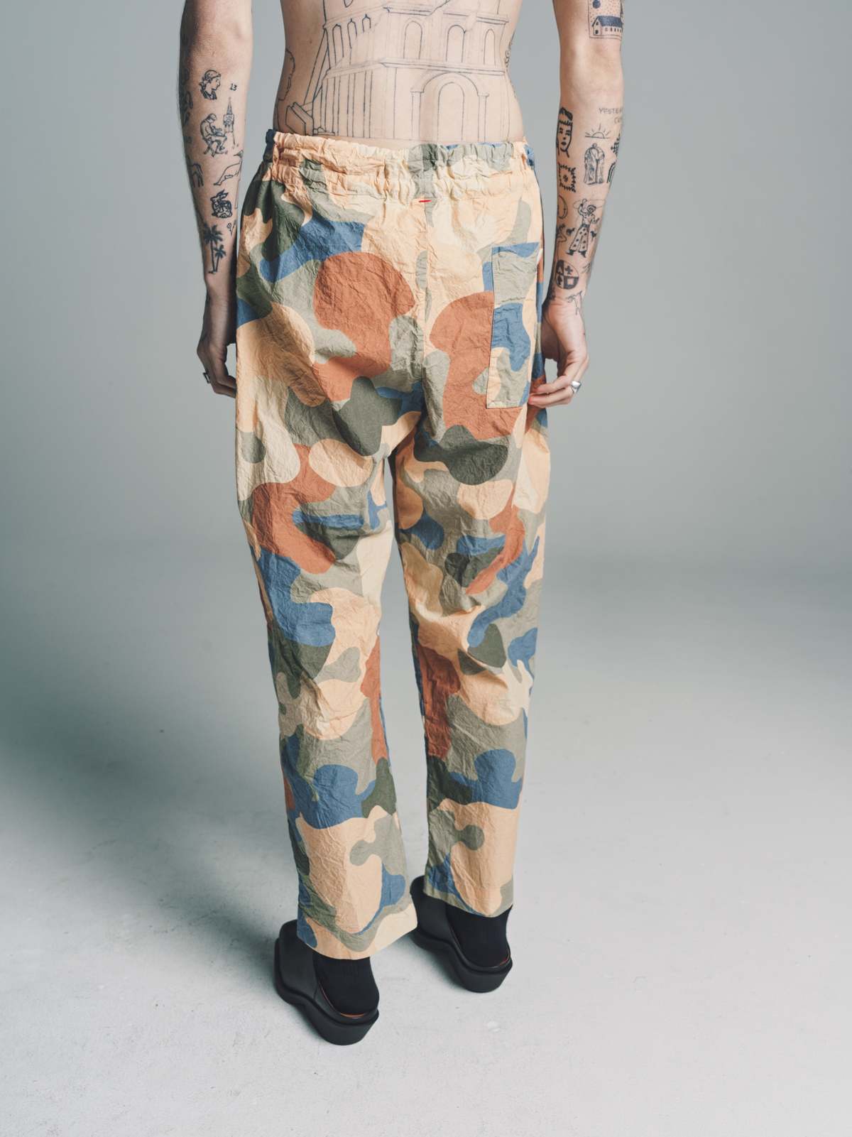 Casey Casey Dannemark Pant - Khaki Print | Garmentory