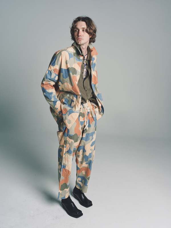 Casey Casey Higa Travail Jacket - Khaki Print | Garmentory