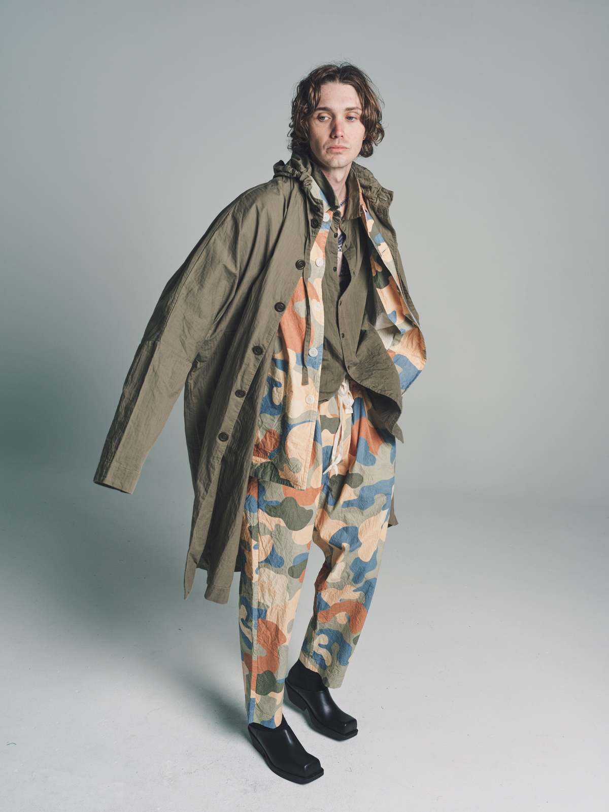 CASEY CASEY 3 PIECES COAT 美品 Casey Casey Waxy 3PCS Coat - Khaki | Garmentory