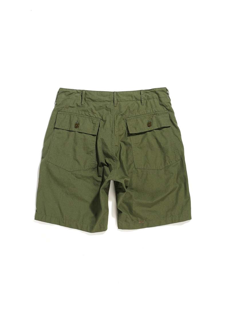 Engineered Garments Fatigue Short - Olive Cotton Ripstop | Garmentory
