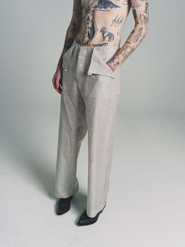 Gabriela Coll Garments No.205 Yak Blend Trousers - Heather Grey