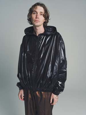 Gabriela Coll Garments Poly Recycled Limonta Hooded Zipper Jacket