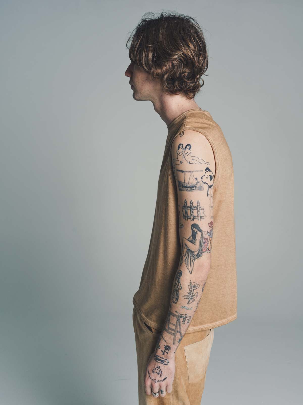 GABRIELA COLL GARMENTS / SLEEVELESS ブラウス Gabriela Coll Garments Cotton No.33 Sleeveless T-Shirt