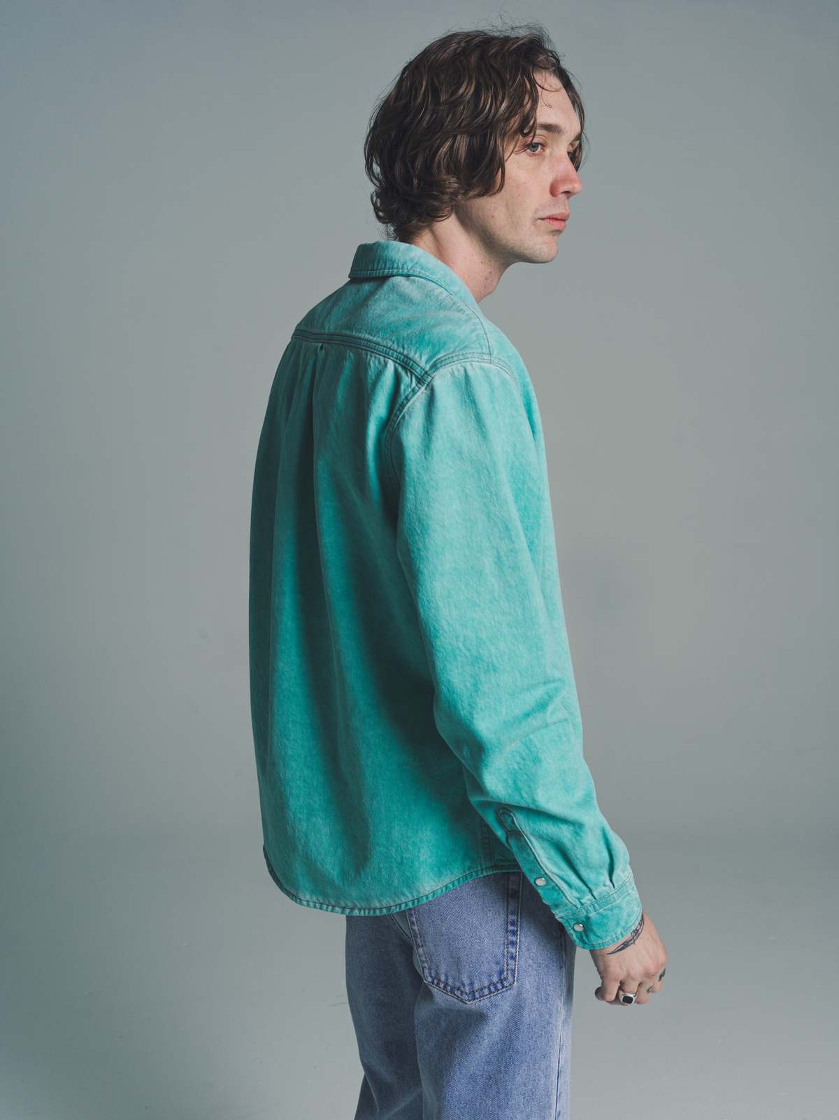 【SATIIIZ】Denus Pigment Shirt Buy Stussy IST Venus Pigment Dyed T-Shirt 'Forest' - 1904977