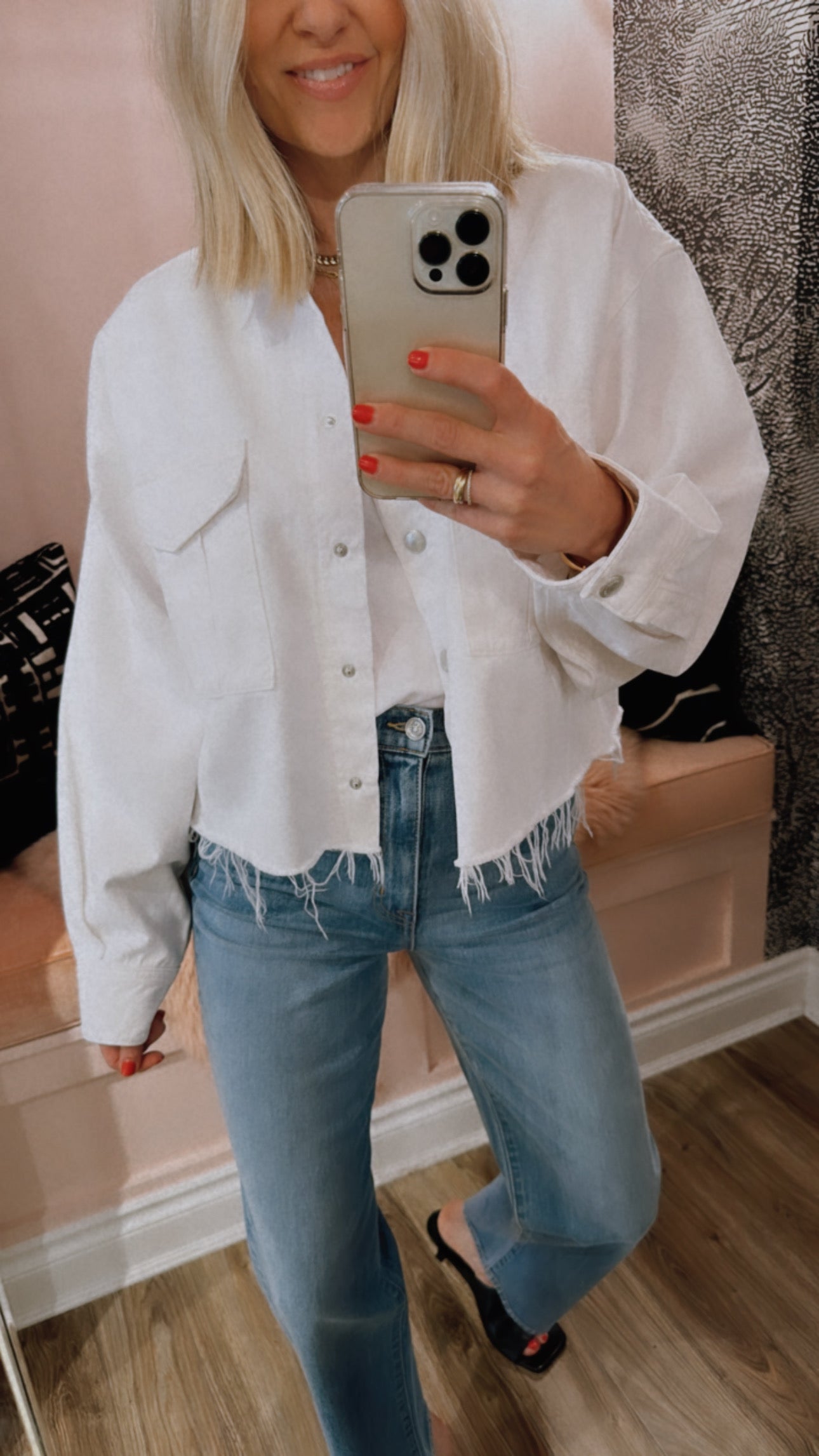 AGOLDE 売れ筋商品|||アゴルド シャツ トップス レディース Denim shirts White AGOLDE Nyx Denim Shirt Jacket - White Denim | Garmentory