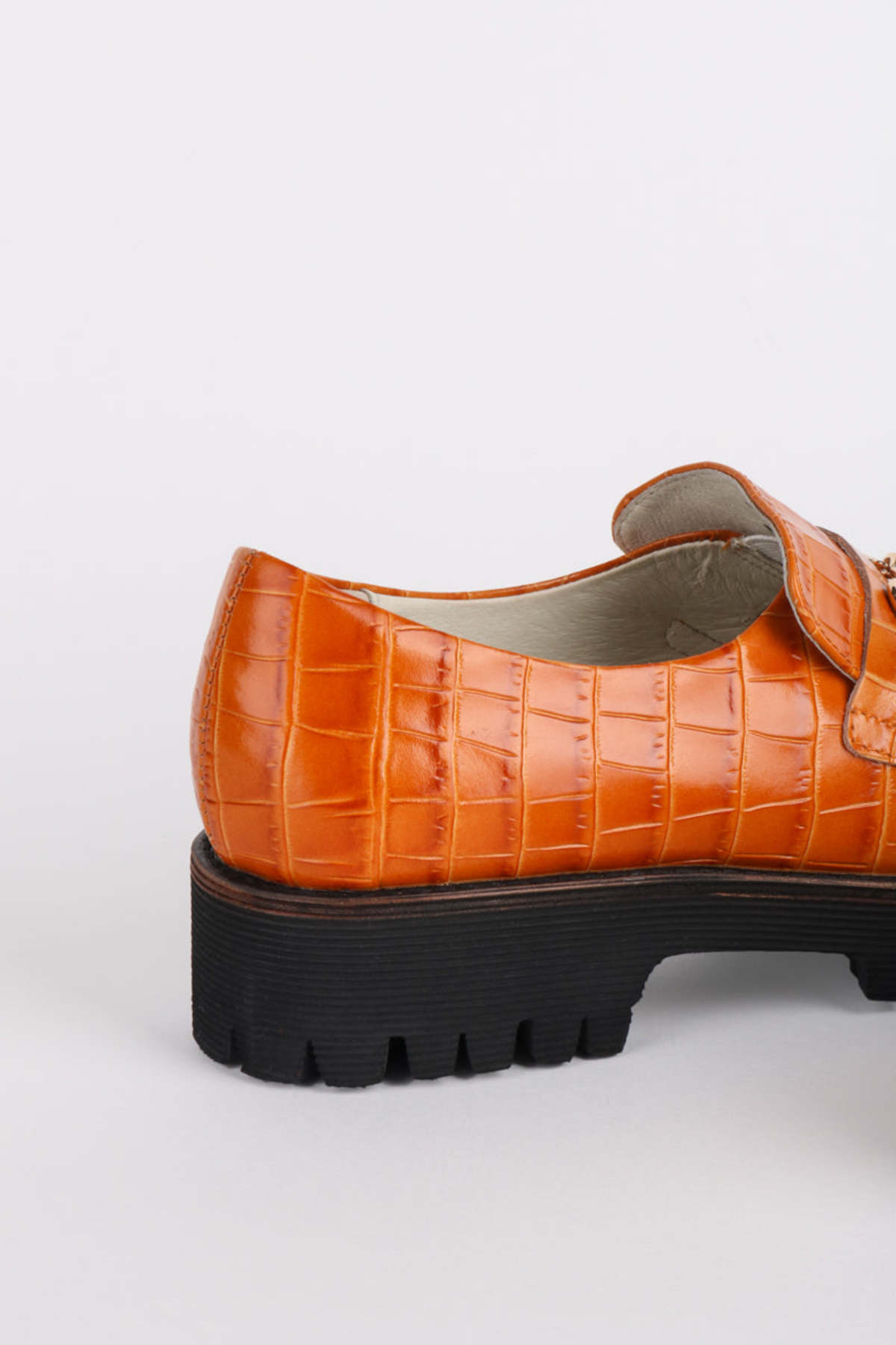 "INTENTIONALLY __________." HK2 LUG SOLE LOAFER Pumpkin Garmentory