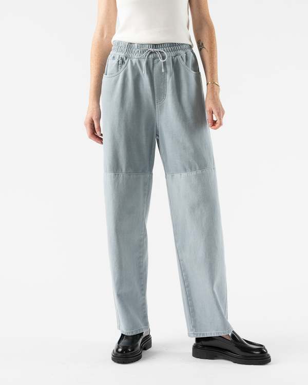 AMOMENTO DRAWSTRING DENIM PANTS チャコール