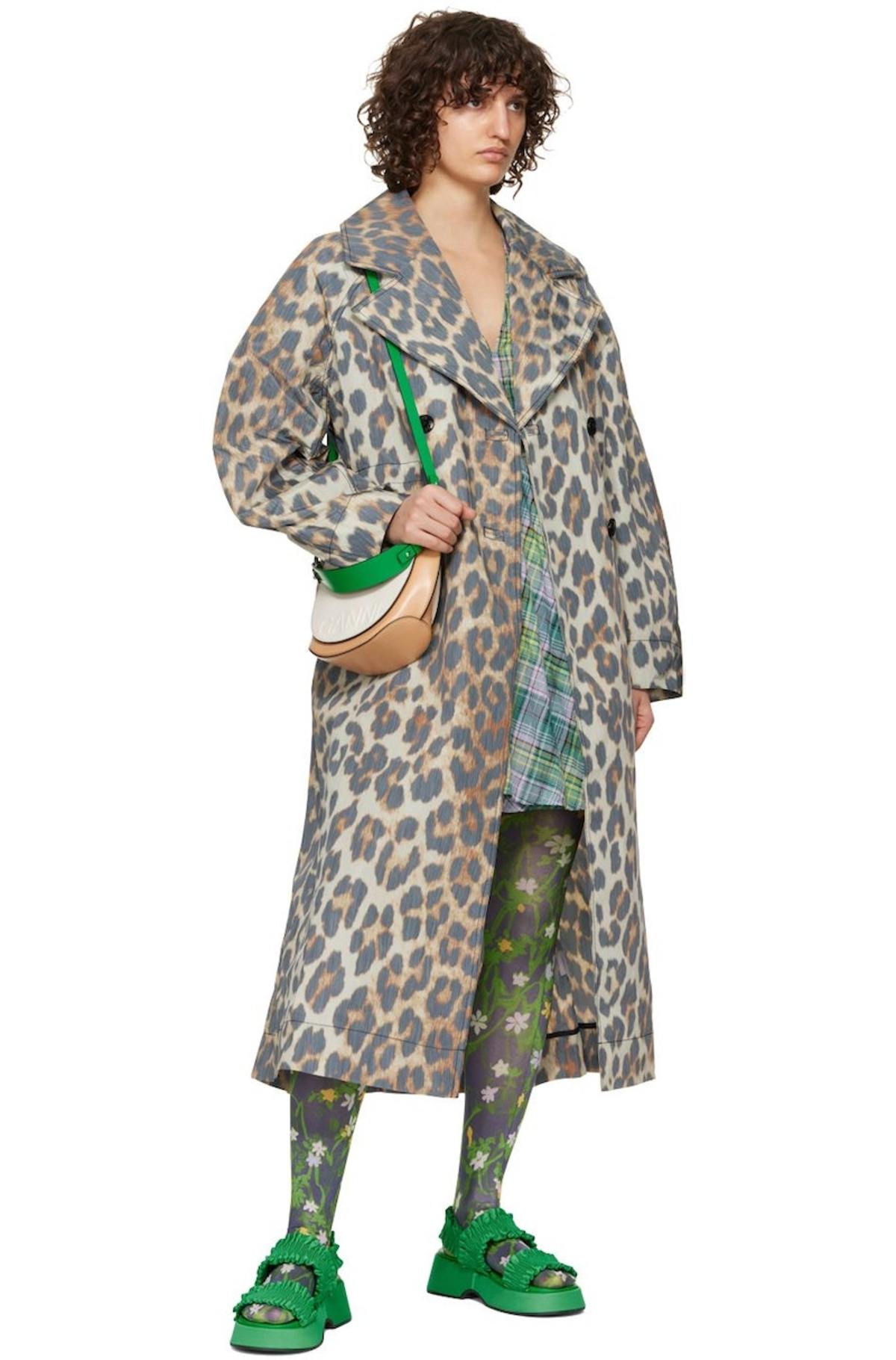 GANNI Green Smock Flatform Sandals | Garmentory