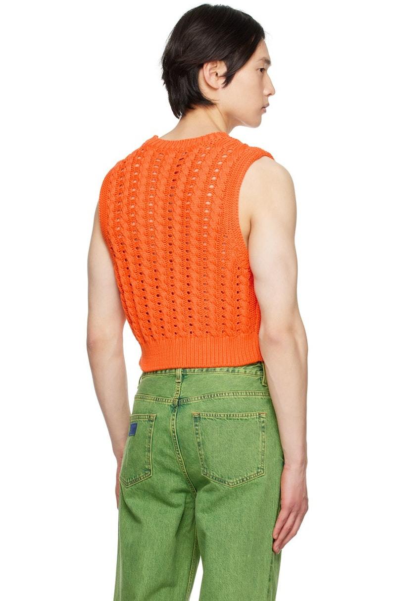 Ganni Rope Vest Vibrant Orange