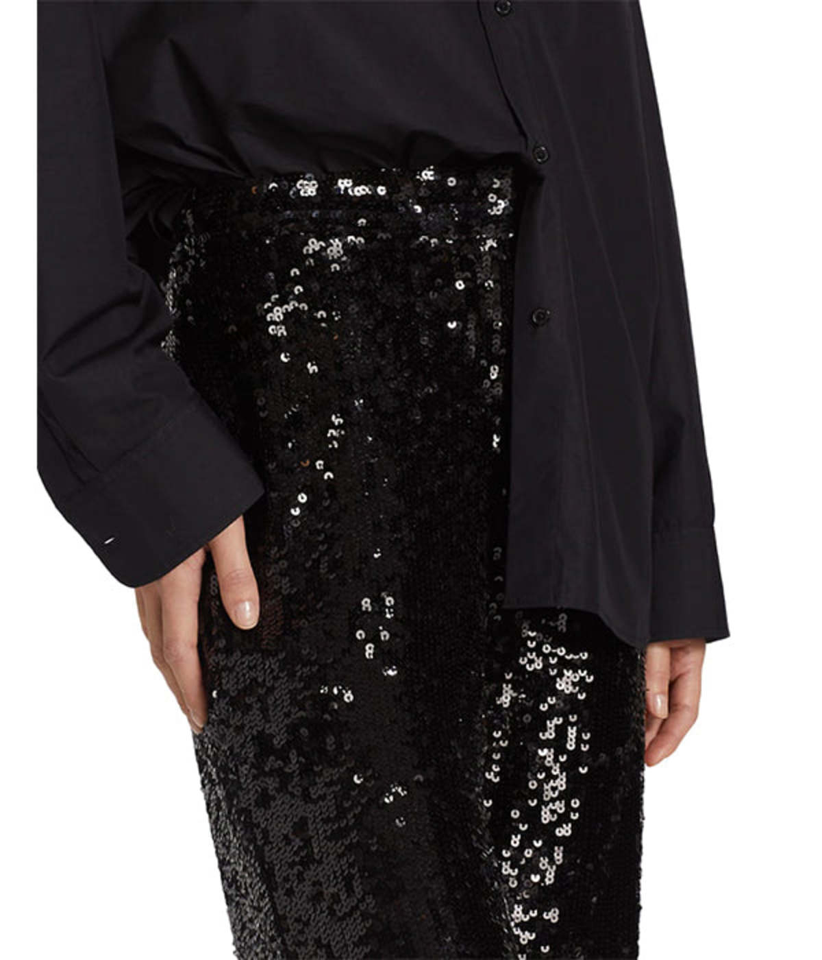 【Nili Lotan】 Yseult sequinedパンツ Yseult-Sequins-Pant---Black-