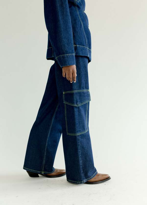 Ganni Rinse Denim Angi Jeans - Rinse | Garmentory