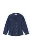 Ganni Rinse Denim Fitted Blazer - Rinse - Thumbnail 10