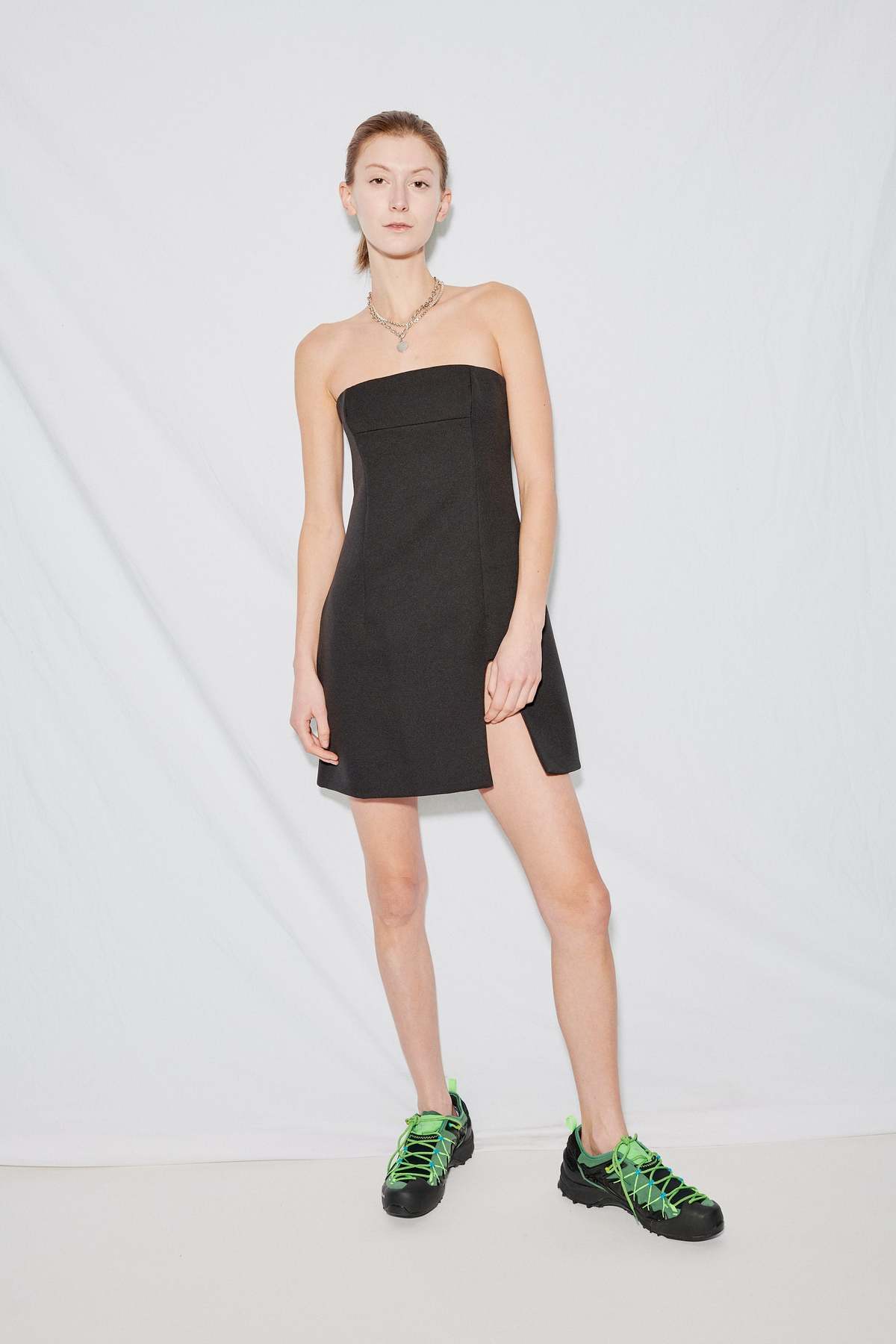 mini kelly green dress Britz Puff-Sleeve Mini Shift Dress(Kelly Green) – Laine Collection