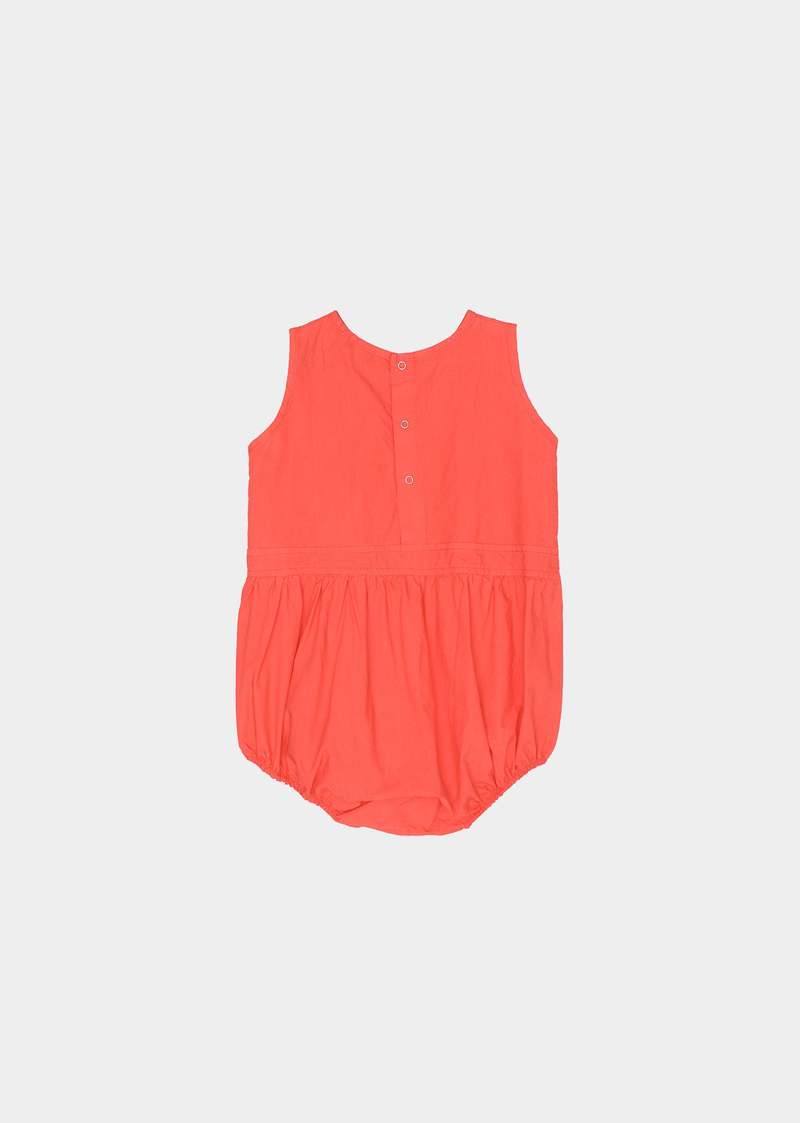 Kids Caramel Pilea Romper - Berry