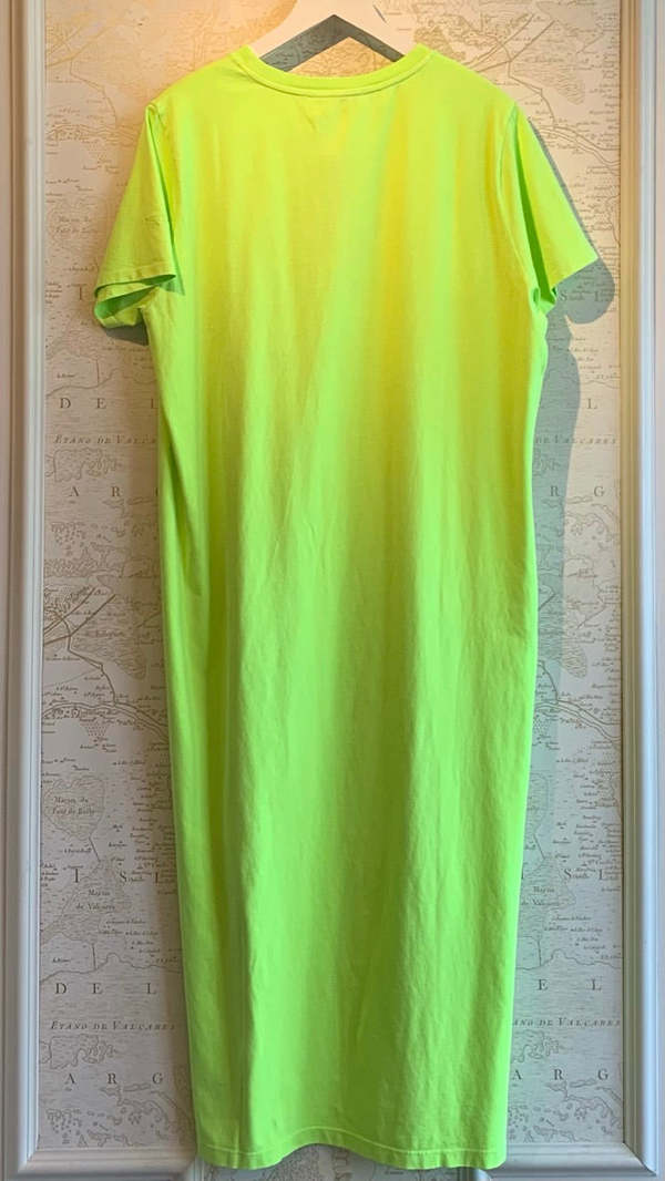 Essentiel Antwerp Delvine T-Shirt Dress Neon Yellow Garmentory