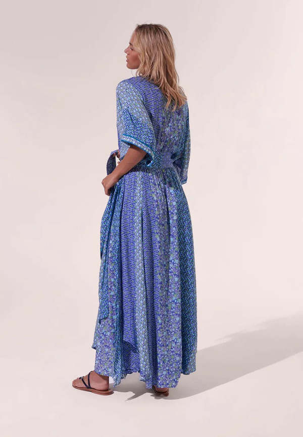 batik long dress modern ,