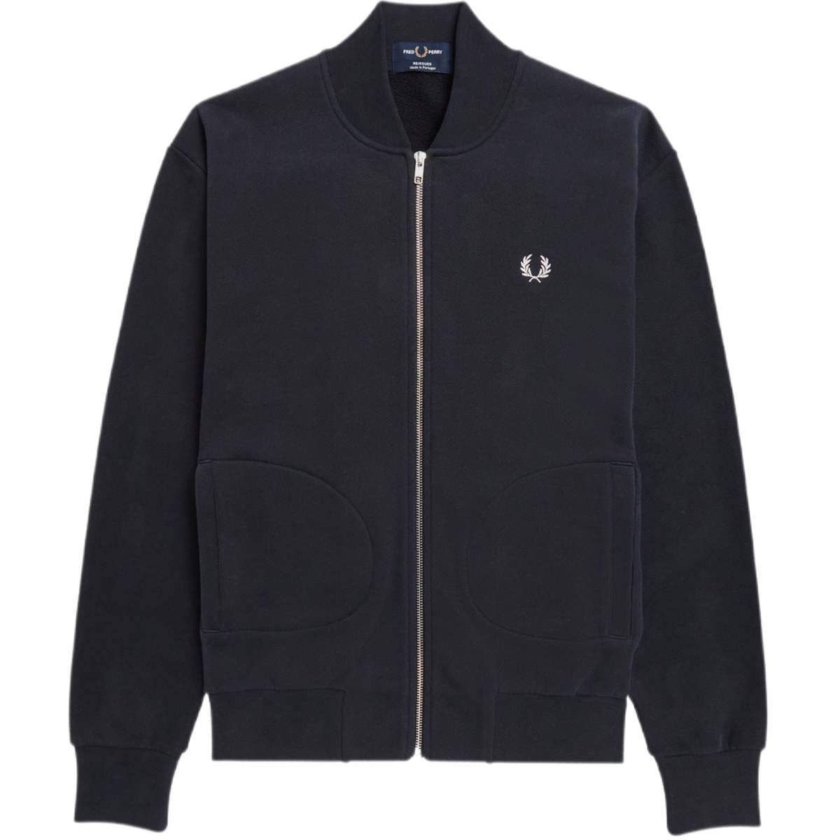 Fred Perry Reissues Loopack Bomber Neck Track Jacket - Navy | Garmentory
