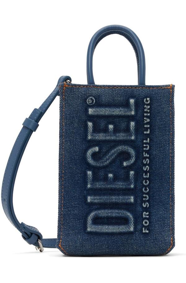 希少色✨DIESEL Denim Mini Boston Bag archive Diesel Mini DSL Shopper 3D Bag - Denim | Garmentory