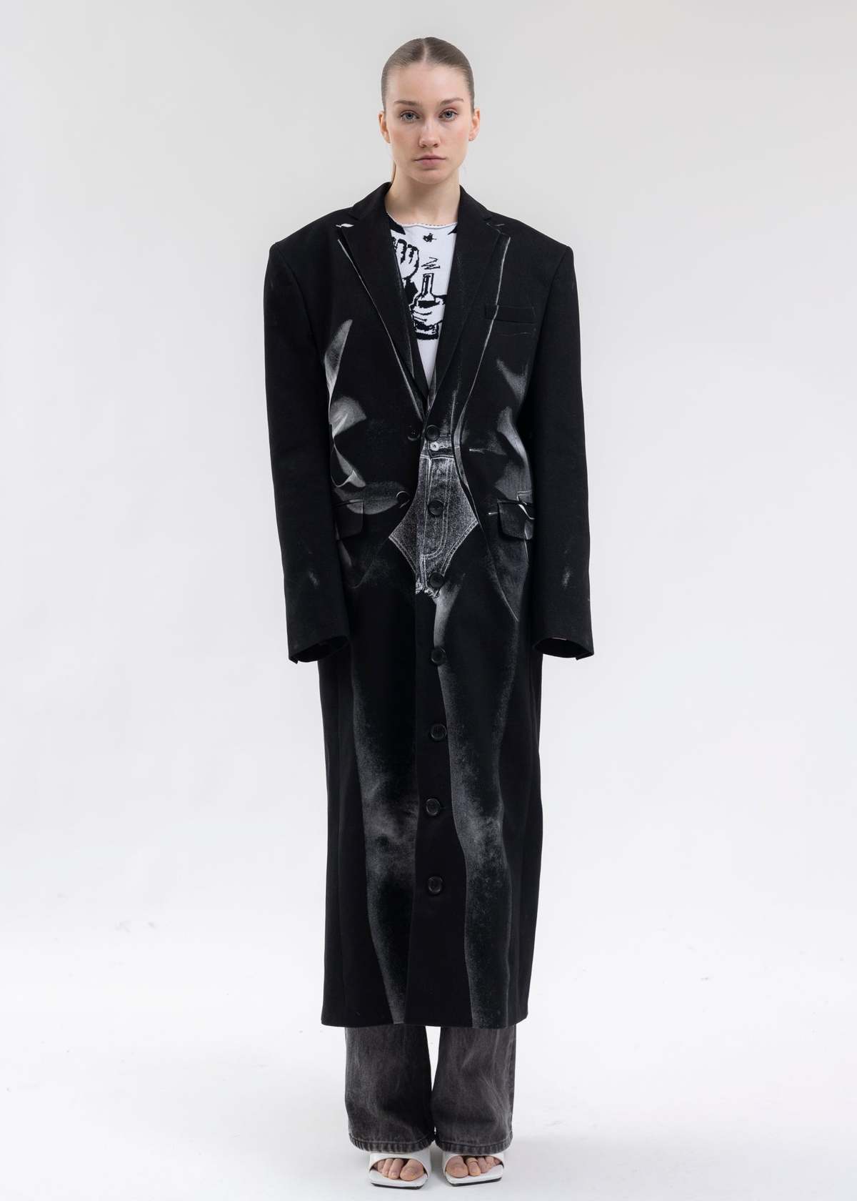 jean paul gaultier velvet maxicoat 