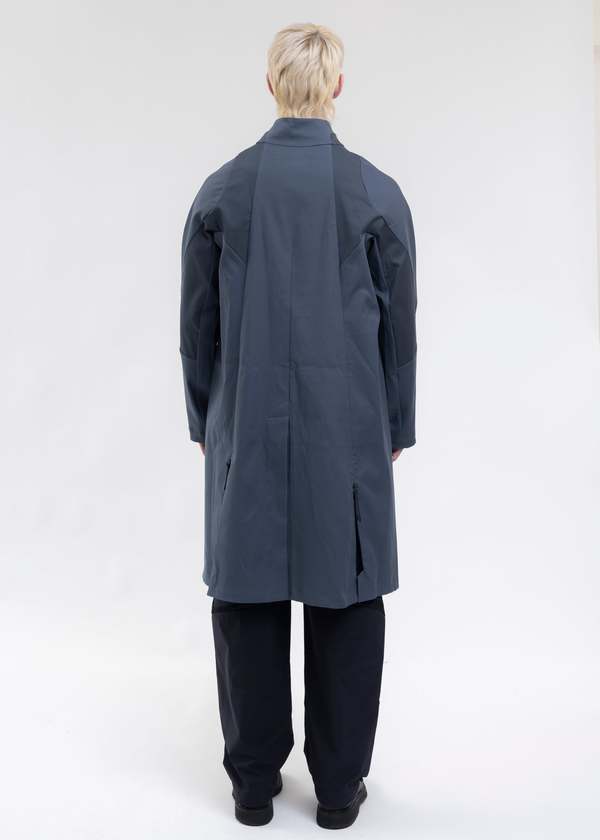 _J.L - A.L_ Split Trench - Blue | Garmentory
