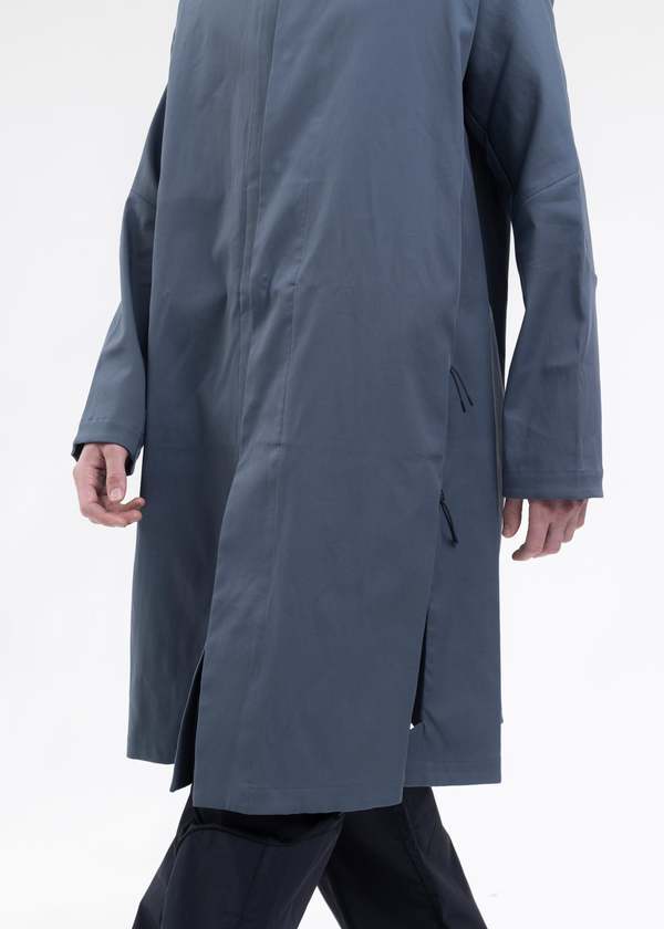 _J.L - A.L_ Split Trench - Blue | Garmentory