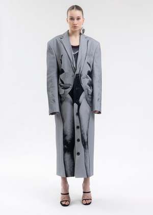 Y/project Jean Paul Gaultier Edition TROMPE L'OEIL JANTY MAXI COAT