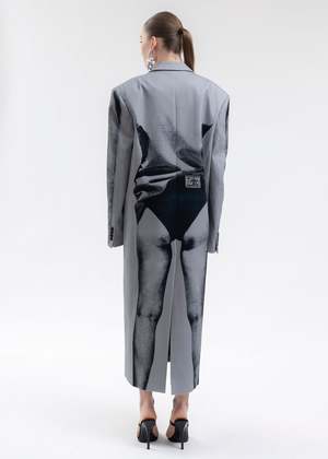 Y/project Jean Paul Gaultier Edition TROMPE L'OEIL JANTY MAXI COAT