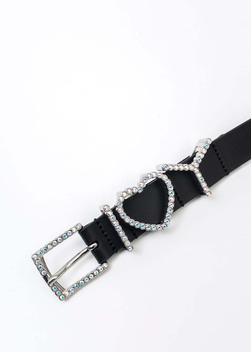 y/project I❤︎U ベルト Y Heart Belt 25mm Y/project 25mm Y Heart Belt - Black/Silver | Garmentory