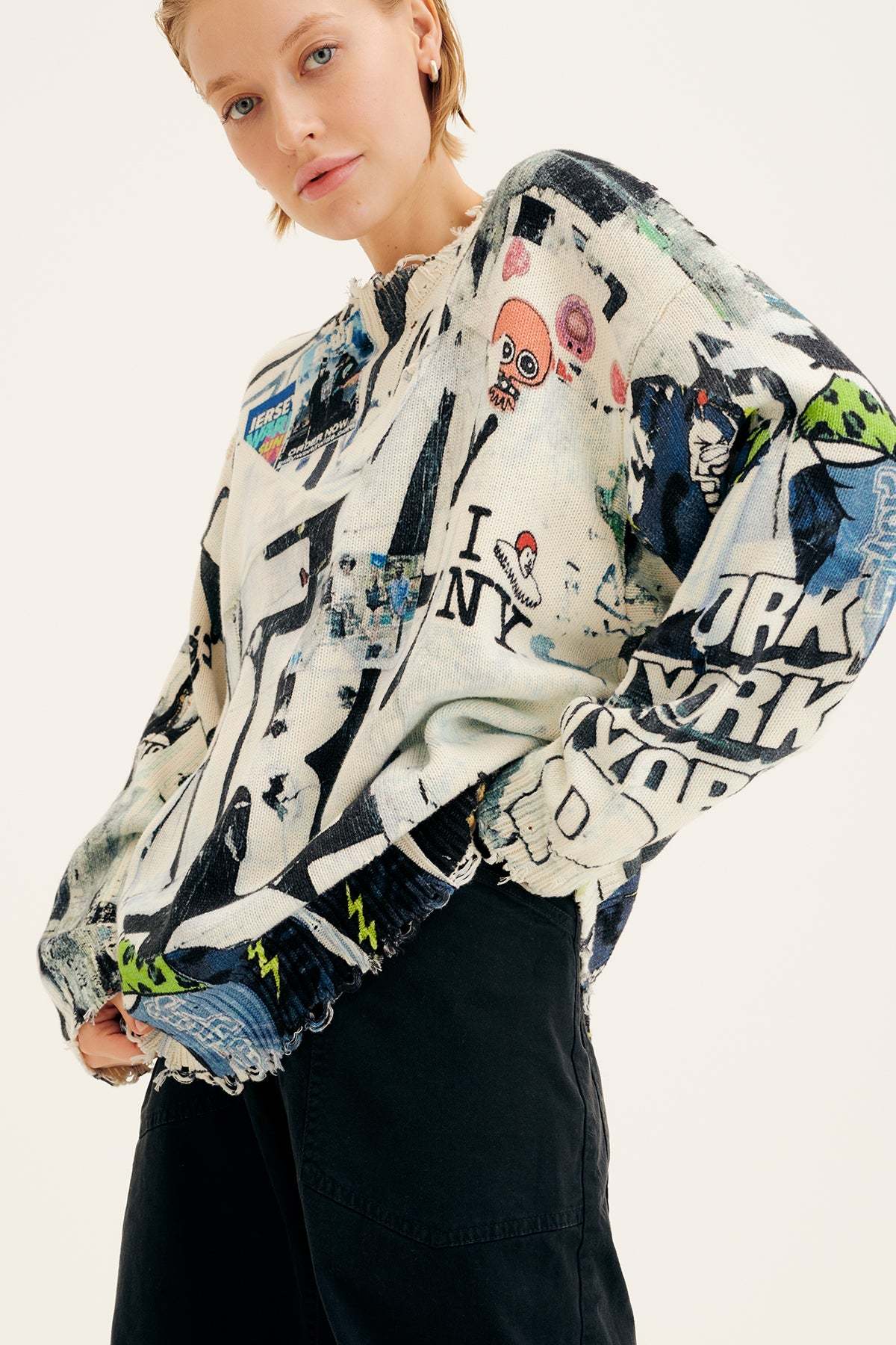 R13 'Graffiti' Sweater - Women's XXS
