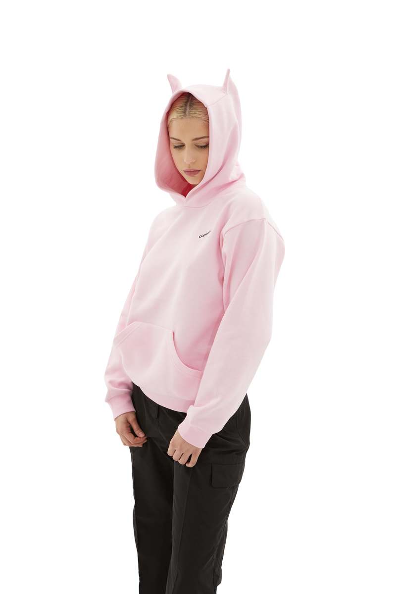 Coperni Horn Hoodie - Light Pink | Garmentory