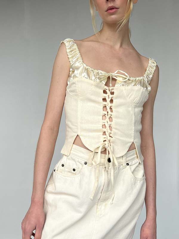 Tach Clothing Emma Lace Up Corset Garmentory