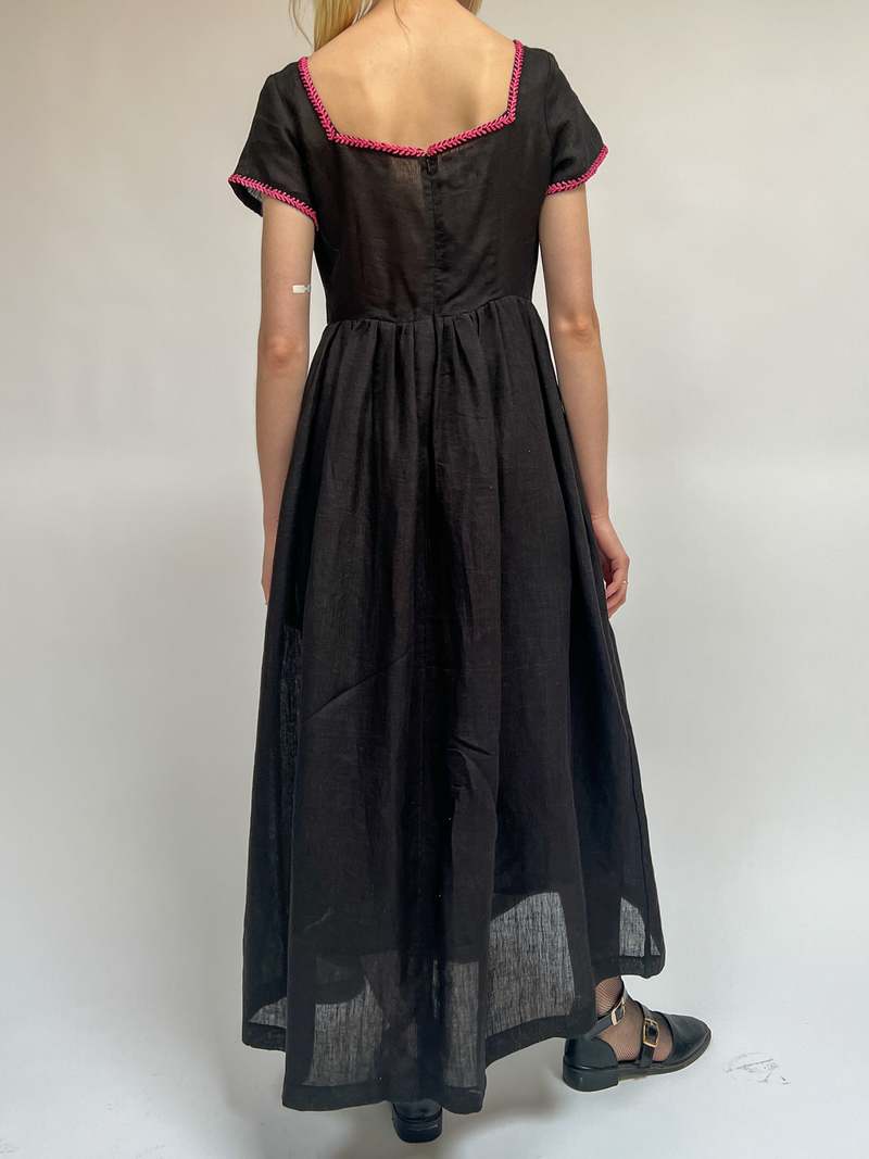 Tach Clothing Raffaella Hand Embroidered Dress | Garmentory