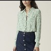 Button Down Vine Spell Out Top in Tapioc - Thumbnail 1
